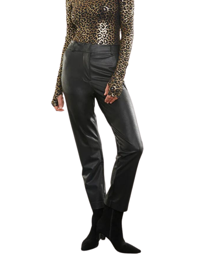 Commando Faux Leather 7/8 Trouser in Black