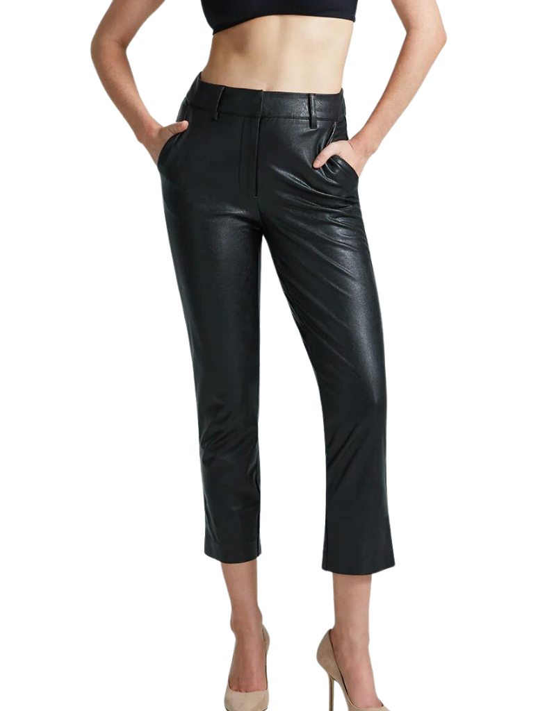 Commando Faux Leather 7/8 Trouser in Black