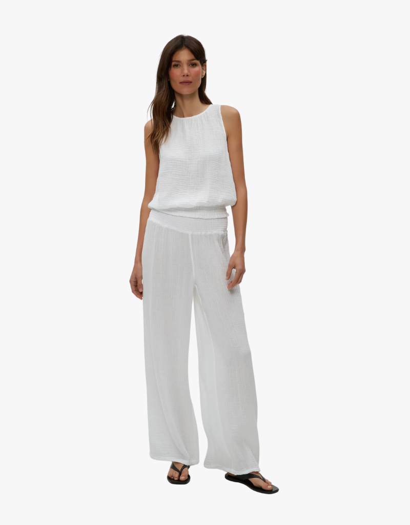 Michael Stars Susie Gauze Pants in White