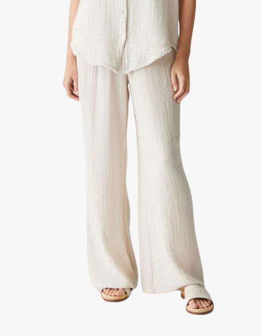 Michael Stars Susie Gauze Pants in Cement